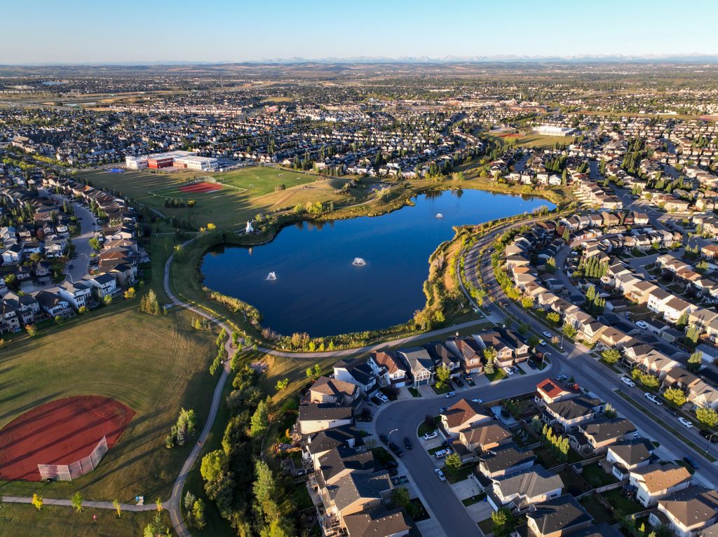 aerial-image-of-new-brighton-calgary